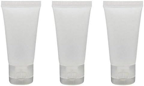 Astrqle 24pcs Clear Resibleble Prazan stisak plastike meke cijevi za boce uzorke pakiranje posuda za šminke za čišćenje tijela za