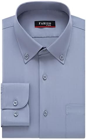 Fahizo muška košulja Dugi rukav rastezljivi regularni kroj Casual dugmad na kopčanje sa džepom