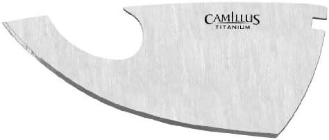 Camillus TigerSharp titanijumski vezani nož za kožu zamjenske oštrice, pakovanje od 4 komada, Smooth