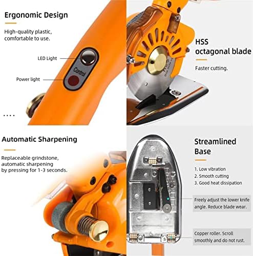 Gaomin bežični električni škare, 110-220v 200W 250W 300W 1200 krpa i kartonski rezač, alat za rezanje tepiha, električne makaze, rotaciona