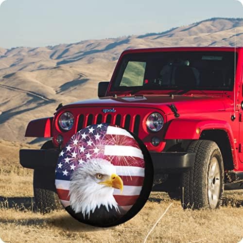 Američka zastava Rezervni poklopac guma za RV prikolice Eagle Camper kotač za putne prikolice Vodootporne UV zaštite od sunca uklapaju