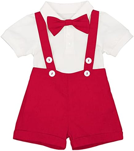 Baby Boys Formalni prvi rođendan Jedie Gentleman Outfits Vjenčanje odijelo Torta Smash Bowtie Krstizam