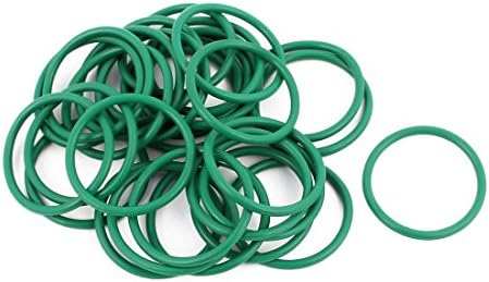 Aexit 30pcs Zelene brtve i O-prstenovi 25mm x 1,9 mm Otpornost na toplinu Nepritporna NBR nitrilna guma O prstena O-prstena za brtvljenje