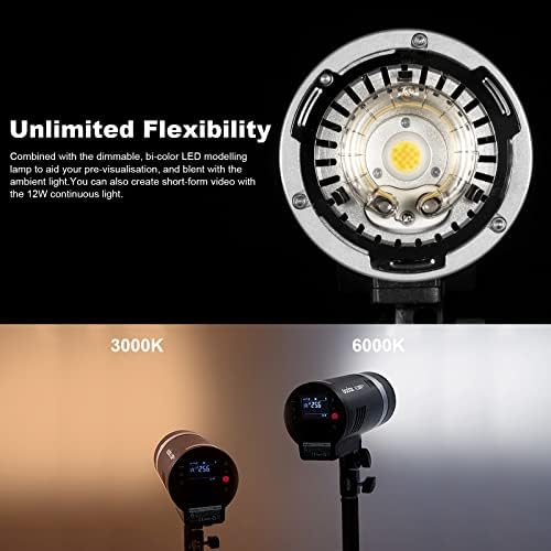 Godox 2 paketa AD300Pro 300ws Photography Studio Flash Kit, 1/8000 HSS TTL Prijenosni vanjski stroboskop Speedlite svjetlosni komplet