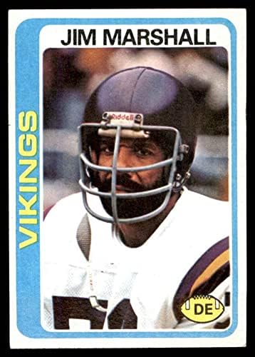 1978 TOPPS 343 Jim Marshall Minnesota Vikings Dean's Cards 5 - Ex Vikings