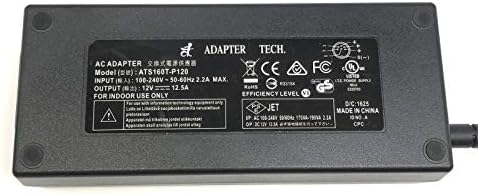 Adapter Tech AC električni adapter 12V 12.5A 150W ATS160T-P120 sa kablom za napajanje Tekswamp
