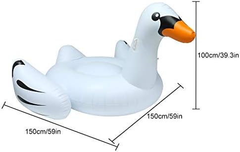 Prsten za plivanje Toxz Giant Swan na naduvavanje, pogodan za djecu i odrasle, ugrađene ručke, sigurnosni materijal, 59 X 59X 39.3