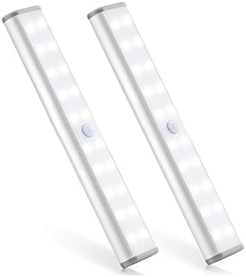 LEPOTEC 20 LED pod ormarom kuhinjska rasvjeta svjetla na baterije, bežično ispod pulta, svjetla za ormare, noćno svjetlo za hodnik
