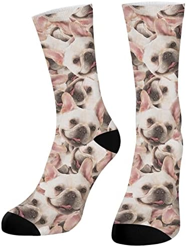 TORIIOSHY čarape po meri sa fotografijom psa, personalizovane čarape sa slikom kućnih ljubimaca, Prilagođene čarape za žene muškarce