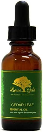 1,1 oz sa staklenim kapljicama premium kedar listom esencijalnog ulja tekućih zlata čista organska prirodna aromaterapija