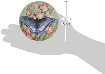 Thrtystone Stoneware Butterfly Garden Coaster, Multicolor