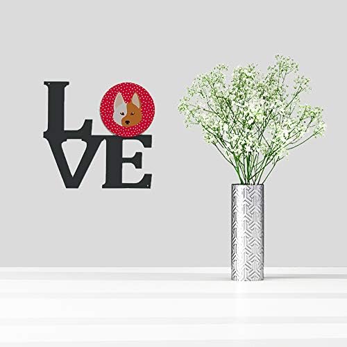 Caroline's Treasures CK5222WALV Nordic Spitz Love Metal Wall Artwork Love, Red,