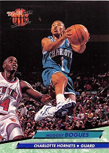 1992-93 Ultra košarka br. 17 Muggsy Bogues Charlotte Hornets Charlotte Hornets Službena NBA trgovačka kartica od fleer Corp