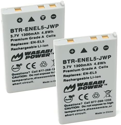 Wasabi Električna baterija za Nikon EN-EL5 i Nikon COOLPIX 3700, 4200, 5200, 5900, 7900, P3, P4, P5, P5, P500, P510, P5000, P5100,