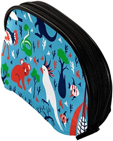 Tbouobt vrećica za šminku Travel Cosmetic torba torbica torbica sa patentnim zatvaračem, crtane životinjske hobotnice Parrot Snake