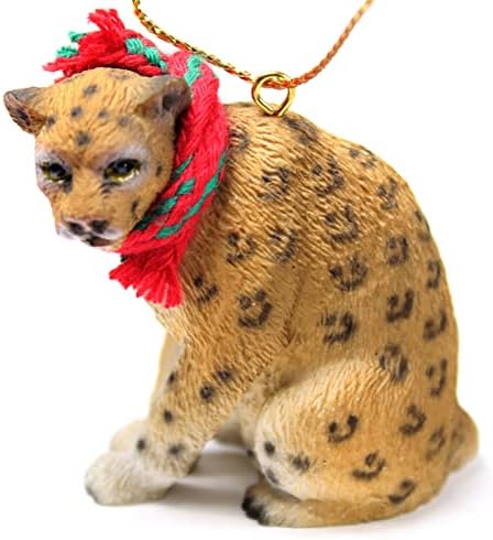 Koncepti razgovora Leopard sitni minijaturni ukras za jedan božićni ukrasi - divno!