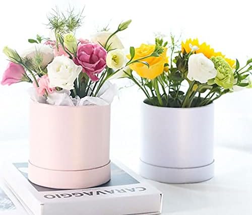 MinLia Prenosiva Okrugla Kutija Za Cvijeće Bombona Mala Kanta Za Pohranu Cvijeća Za Zagrljaj Kartonska Kutija Poklon Kutije Kutija