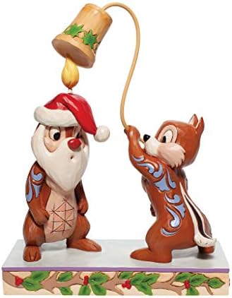Enesco Jim Shore Disney Tradicije Božićni čip i Dale Figurine, 8,2 inča, višebojni
