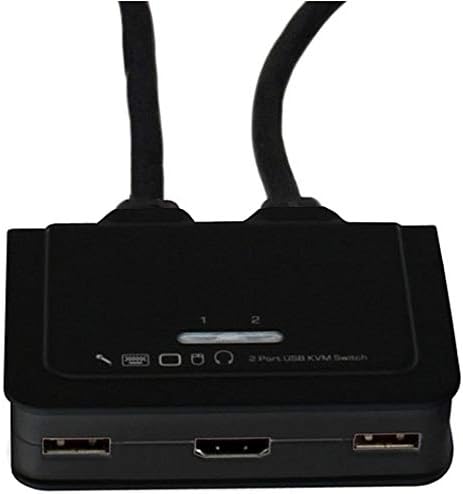 StarTech.com 2 Port USB HDMI kabl KVM prekidač sa Audio i daljinskim prekidačem-kvm sa USB napajanjem sa HDMI - dual port HDMI KVM