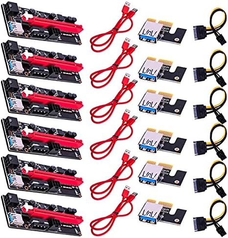 Konektori Rudary Ver009 USB 3.0 PCI-E RISER VER 009S Express 1x 4x 8x 16x Extender Riser adapterska karta SATA 15Pin do 6-polnog kabla