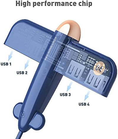 CUJUX USB razdjelnik jedan za četiri priključna čvorišta, USB 2.0 ekspander 4-portni Data Hub multifunkcionalni ekstender