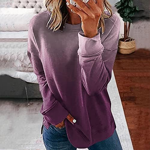 Pulover za žene 2022 Tunika bluza Moda Pirnt Radne košulje za odjeću Flowy Atletic Pulovers Tops Streetwear pulover