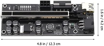 Solustre 2 set Extension E grafički za kablovsku adapter za kabl Power GPU RISER USB grafika I- IE do X Crno Powered pribor Vers