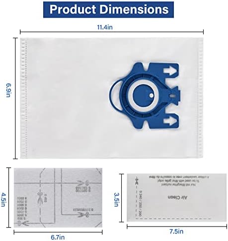 18 pakovanja Miele GN vakuumske vrećice za čišćenje za MIELE CLASSIC C1, kompletan C1, kompletan C3 S227 S240 S270 S400 S2 S5 S8 serija
