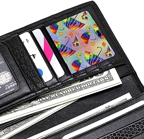 Vodeni kolor Rainbow Kišobran USB Flash Drive Dizajn kreditne kartice USB Flash Drive Personalizirana memorijska memorija 64g