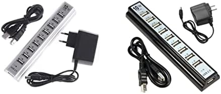 LMMDDP Plastic Splitter Hub mobilni kabl za punjenje adapter Charger10 Port tastatura U-disk miš USB 2.0