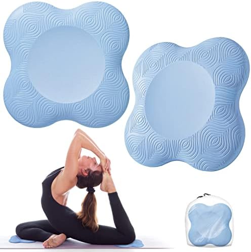 Bigmeda 2kom jastučić za koljena za jogu, neklizajuće prostirke za jogu za žene podrška za klečanje za jogu udoban & amp; lagani jastuk