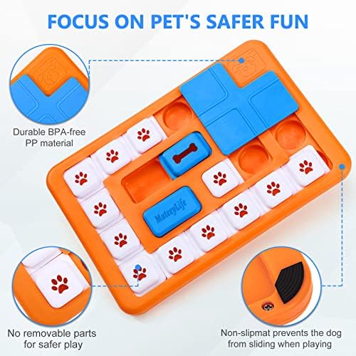 MateeyiLife pse zagonetke za pametne pse, interaktivna slagalica za pse za velike srednje male pasmine, igračke za obogaćivanje pasa