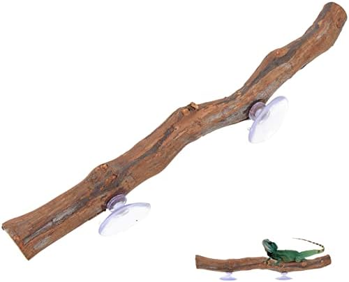 POPETPOP ugaona grana gmizavaca terarijum penjite se na granu drveća dekoracija biljke sa usisnom čašom ukras biljke terarijuma za