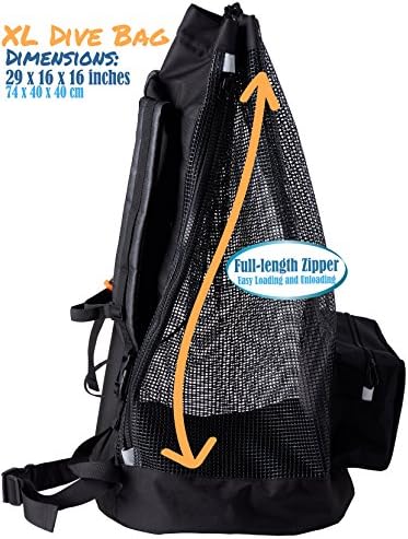 Atletico torba za ronjenje-XL mrežasti putni ruksak za ronjenje i Snorkeling Gear & amp; Oprema - suha torba drži masku, peraje, Disalicu