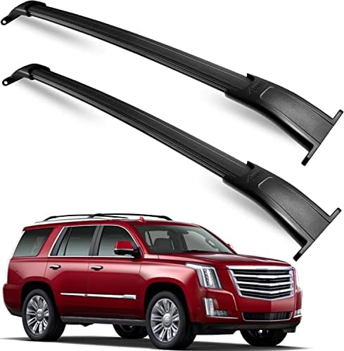 Max Učitavanje 220LB teške krovne stalke Cross Trake Fit za 2015-2020 GMC Yukon & Yukon XL, Chevrolet Suburban & Tahoe, Cadillac Escalade