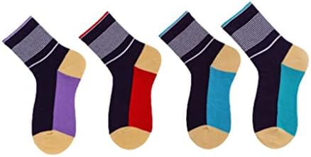 DLOETT 4 para zimskih toplih čarapa muške pamučne labave elastične debele tople kratke čarape