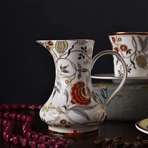 Kup za kafu Europski vintage cvjetni uzorak keramičke kafe setovi kafe čaše kočići učvršćivač 15 kom fino kosti Kina Poklon setovi