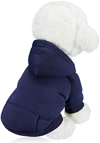 2 komada zimski pas hoodie toplo malene dukseve sa džepom pamučne kapute za pse odjeću štene kostim