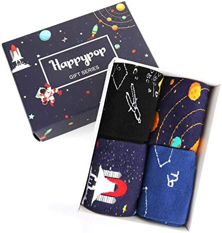 HAPPYPOP zabavni pokloni za tinejdžere djecu smiješne čarape za dječake 4-10 godina Poklon kutija za svemirske sportove za životinje