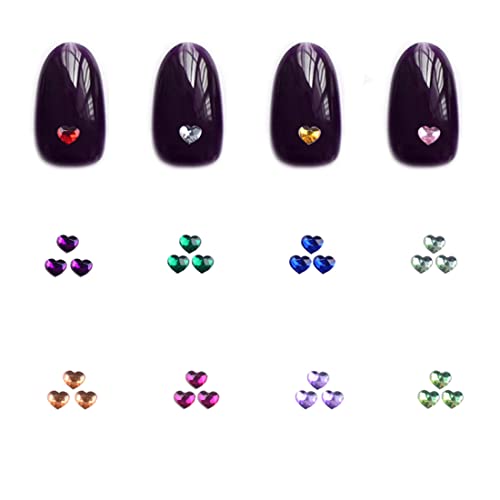 U obliku srca akril Nail Art dekoracija točak Glitter 3D dizajn Rhinestone Charm nakit alati za nokte dijamanti za nokte za umjetnost