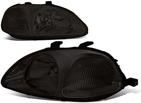 Kompatibilno sa Honda Civic EJ / EM / EK dimnim sočivom prozirnim Kutnim farovima+DRL 8 LED svjetlo za maglu