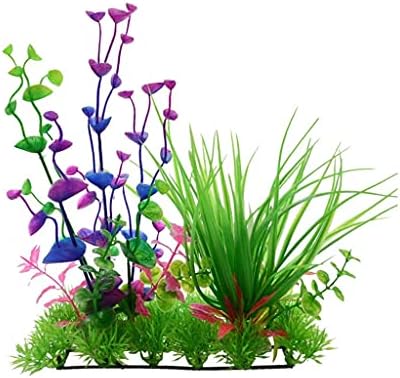 TJLSS Aquarium Plants dekoracija korov ukrasi oprema za ribu akvarijum uređenje dekor Plastic Flowers trava Aquascaping