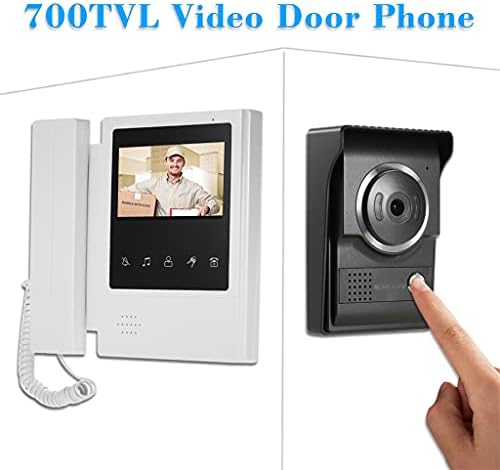 ZSEDP 4,3-inčni žičani video zvono za vrata sa funkcijom otpornom na kišu za noćni vid vizuelni interfon dvosmjerni Audio Video portafon