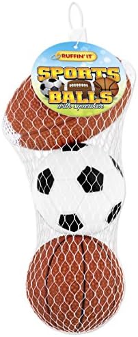 Ruffin 'IT 3-pack vinilna sportska lopta u mrežici za kućne ljubimce