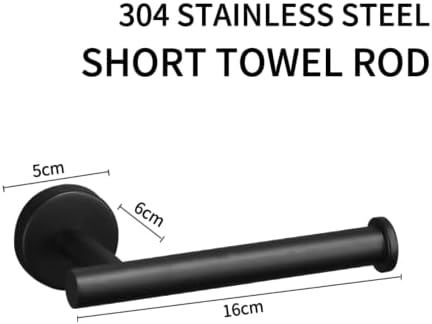 Držač toaletnog papira 3 komada uključuju držač za slobodno stojeći za ovce, SUS304 držač ručnika za ručnike i toaletni papir od nehrđajućeg