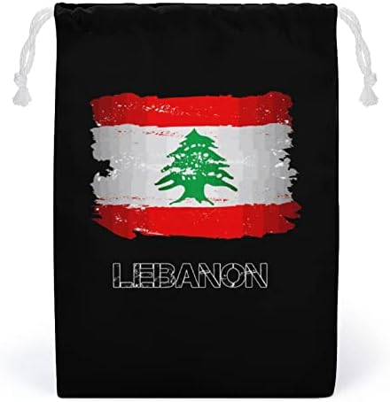 Zastava države Libanon Platno Storage Torba za punjenje za višekratnu torbu Torba za torbu za torbu za kućnu putovanja