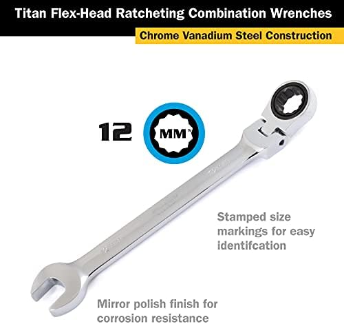 Titan 12812 12mm 12-točka 72-zubne fleksibilne rešetke