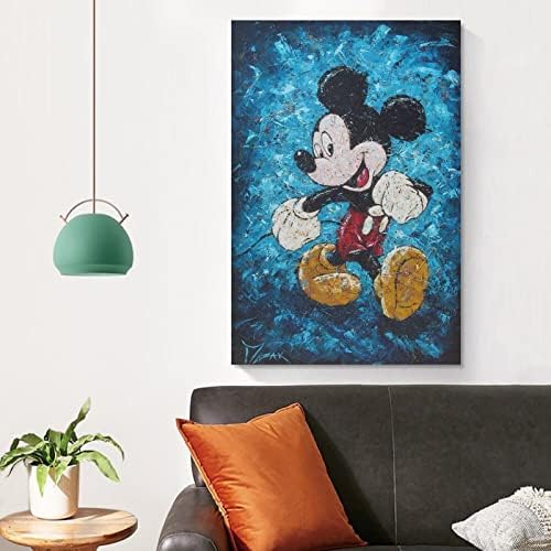 Sažetak Crtanic Mickey Poster Dekorativno slikanje platno Zidno umjetničko umjetnosti dnevni boravak Posteri Spavaća soba slika 16x24inch