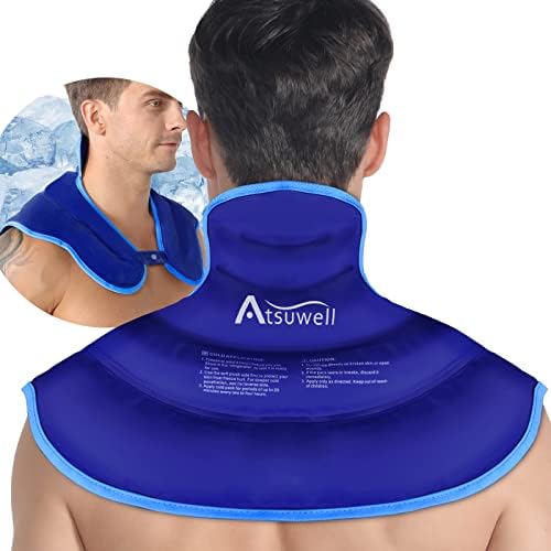 Atsuwell paket leda za vrat i ramena za ublažavanje bolova Cold Compress Therapy pakovanja leda za ramena za ozljede Gel za višekratnu