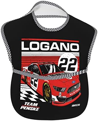 Joey Logano 22 mekani bebini bibs, za djevojčice Vodootporna pljuvačka saliva na kruto hranjenje vodootporna